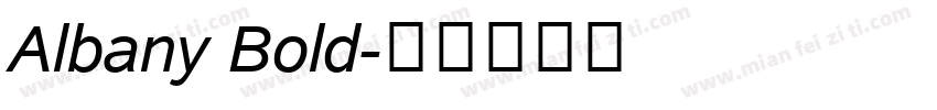 Albany Bold字体转换